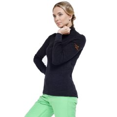 Футболка Norveg &quot;-60&quot; женская длинн рукав, воротник-стойка, цв.антрацит