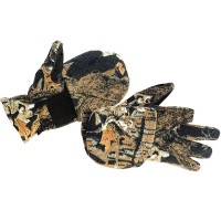 Перчатки Охотника флис темный лес