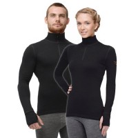 Футболка Norveg Hunter длинн рукав, высок ворот на мол, черный