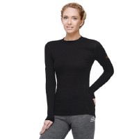 Футболка Norveg LADY Classic длинн рукав, кругл ворот, черный