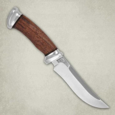 Нож Росомаха карельская береза алюминий 100х13м