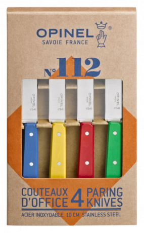 Нож Opinel №112 ст.нерж набор кухонный 4шт