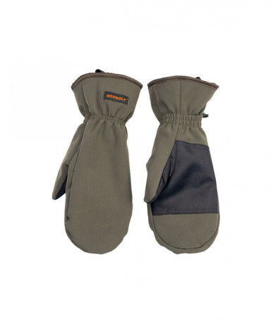 Варежки Werwolf софт-шелл на флисе темная олива