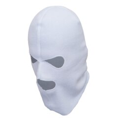 Шлем-маска Самурай флис белый