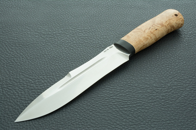 Нож Скорпион карельская береза 100х13м